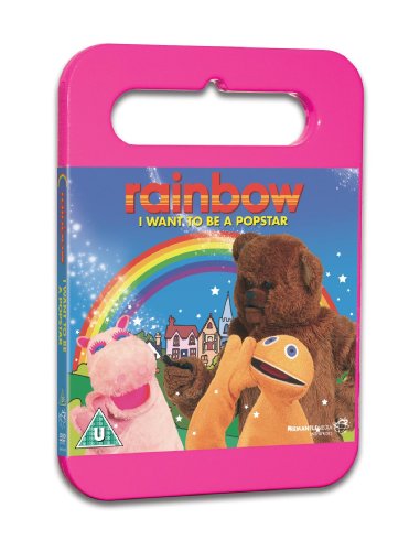 Rainbow I Want To Be A Popstar DVD in a pink plastic carry case.