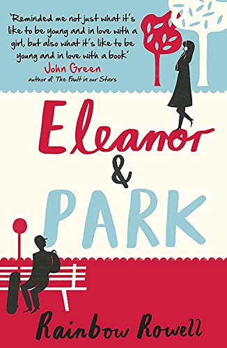Book cover for "Eleanor & Park" by Rainbow Rowell, featuring silhouettes.