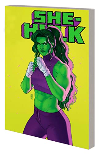 She-Hulk comic book cover featuring the green superhero in a fighting pose.