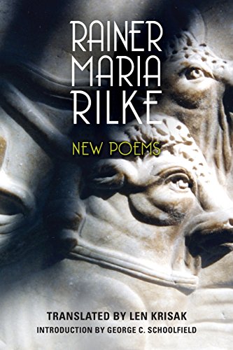 Book cover: "New Poems" by Rainer Maria Rilke with sculpture detail.
