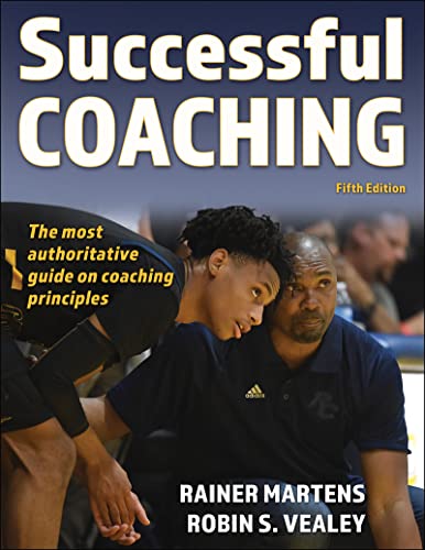 Book cover: “Successful Coaching” with a coach and young athlete.
