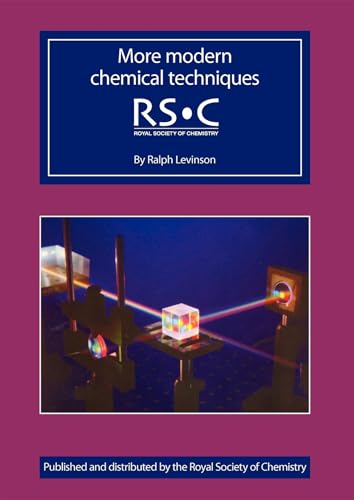 Book cover: “More Modern Chemical Techniques” with lab equipment image.