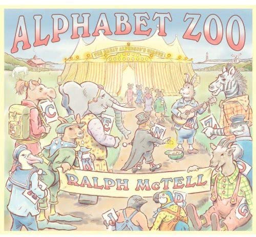 CD cover: colorful illustration of animals under a circus tent.
