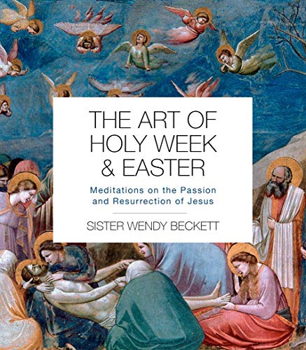 Book cover depicting religious artwork of Jesus’s Passion and Resurrection.