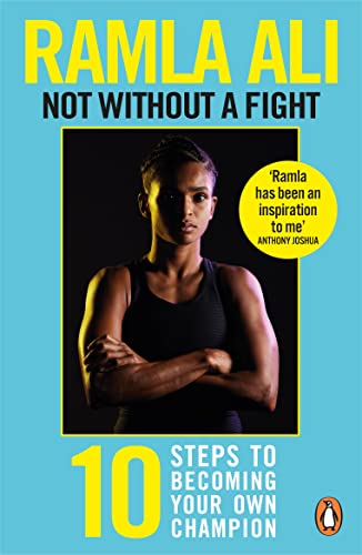 Book cover: "Not Without a Fight" by Ramla Ali, featuring her portrait.