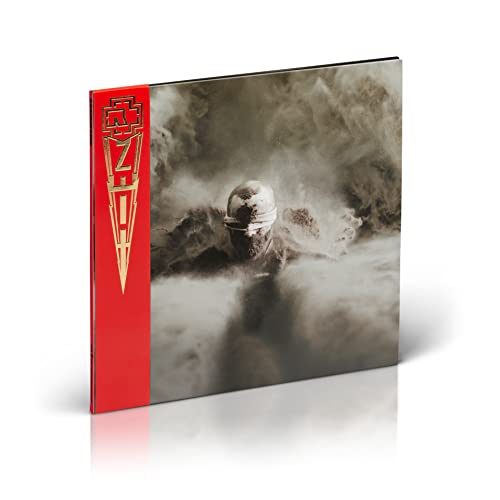 Rammstein vinyl album cover with a masked figure in smoke.