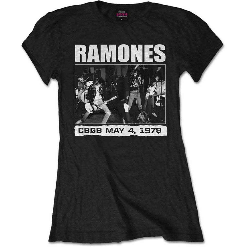 Black Ramones t-shirt with a band photo and "CBGB 1978" text.
