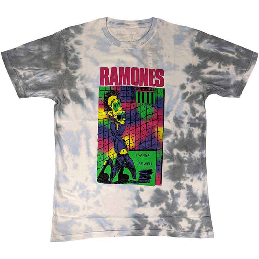 Medium-sized black unisex Ramones graphic t-shirt from the Escapeny wash collection.