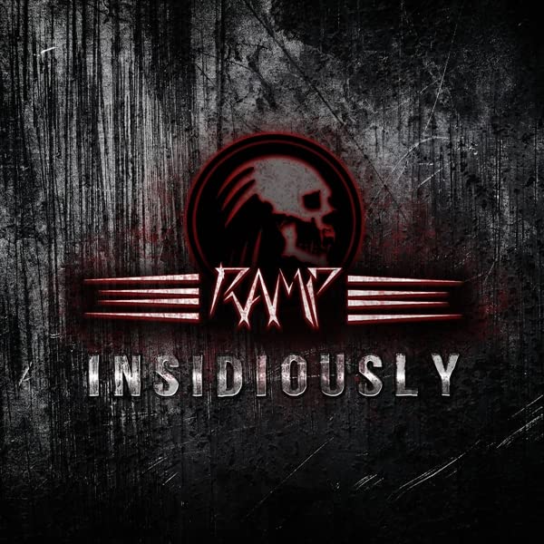 Album cover featuring a skull logo, the band name Ramp, and title Insidiously.