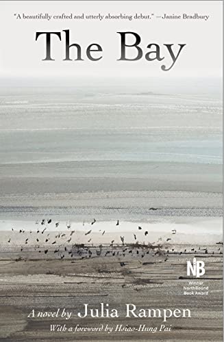 Book cover: coastal scene with many birds, titled "The Bay".