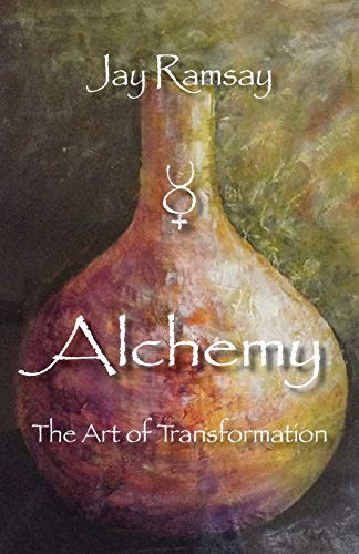 Book cover with a painted alchemical flask and title "Alchemy".