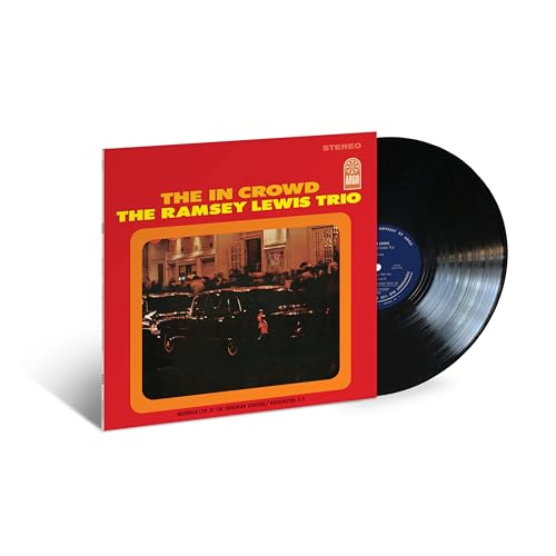 Red vinyl record album cover for Ramsey Lewis Trio’s “The In Crowd.”