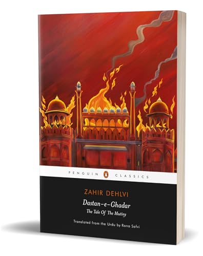 Book cover depicting a burning fort with red and orange hues.