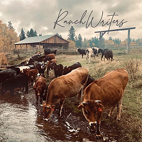 CD cover with cattle drinking from a stream in a rural landscape.