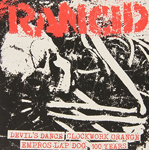 Rancid album cover featuring a distressed white skeleton graphic on a black background.