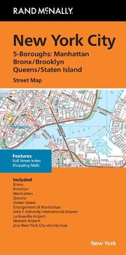Orange and black cover of a New York City street map, detailed below.