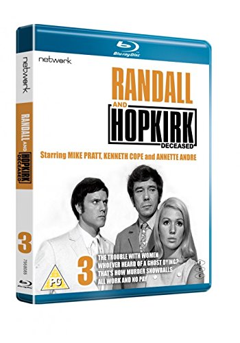 Randall & Hopkirk" Blu-ray cover featuring Mike Pratt, Kenneth Cope, and Annette Andre.