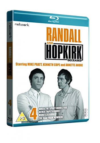 Randall & Hopkirk" Blu-ray case featuring two men in suits and a "4" rating.