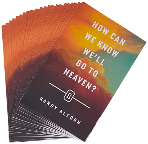 Stack of 25 pamphlets titled "How Can We Know We'll Go to Heaven?