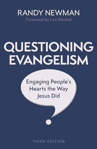 Book cover: "Questioning Evangelism" by Randy Newman, third edition.