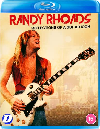 Randy Rhoads playing a white guitar on a Blu-ray case.