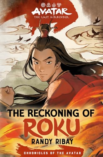 Book cover featuring Roku, a young man with long dark hair, against clouds.