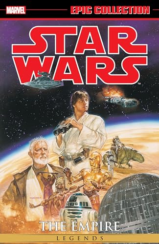 Star Wars comic book cover featuring Luke Skywalker, Obi-Wan, and droids.