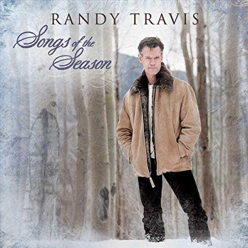 Randy Travis album cover, winter scene with artist in a tan jacket.