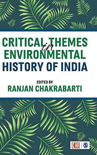 Book cover: "Critical Themes in Environmental History of India" with palm leaves.