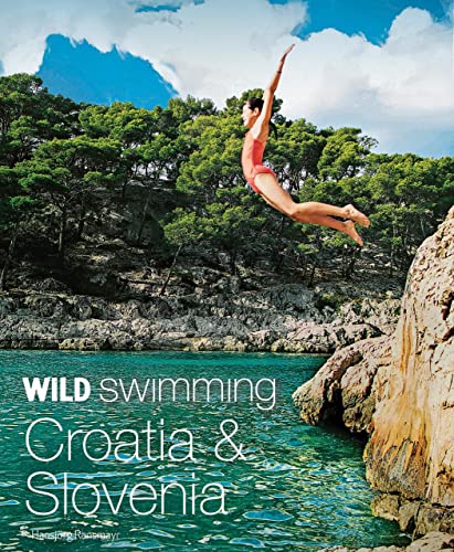 Book cover: woman diving into turquoise water, Croatia & Slovenia title.
