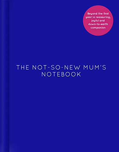 Blue notebook cover with white text: “The Not-So-New Mum’s Notebook”.