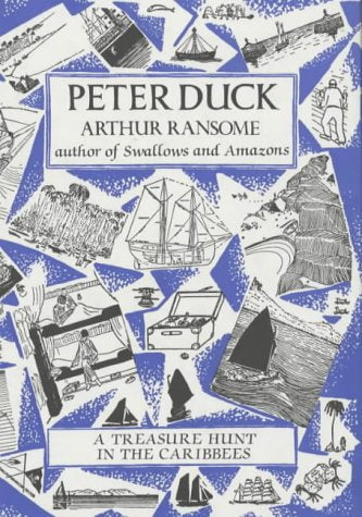 Book cover for "Peter Duck" with nautical illustrations and blue background.