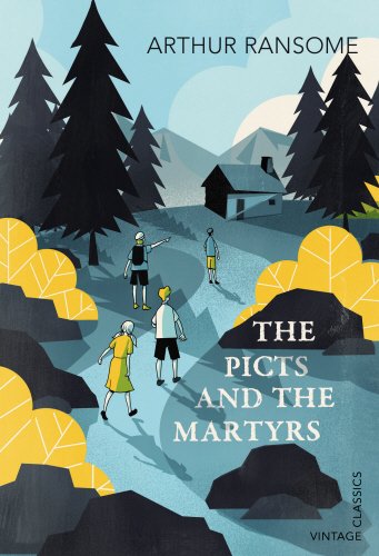 Book cover: people walking a path toward a cabin in a forest.
