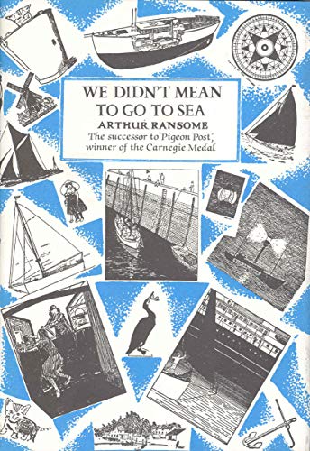 Book cover: "We Didn't Mean To Go To Sea" with nautical illustrations.