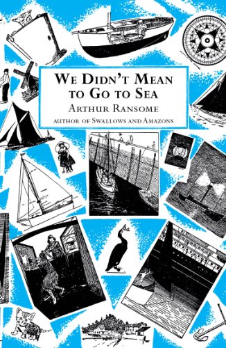 Book cover with nautical illustrations and the title “We Didn’t Mean to Go to Sea.”