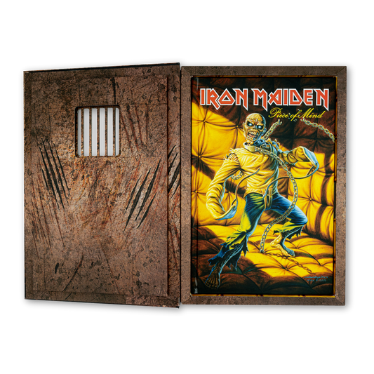 Iron Maiden "Piece of Mind" deluxe edition box set, open view.