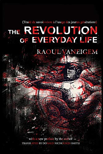 Book cover: “The Revolution of Everyday Life” with abstract red illustration.