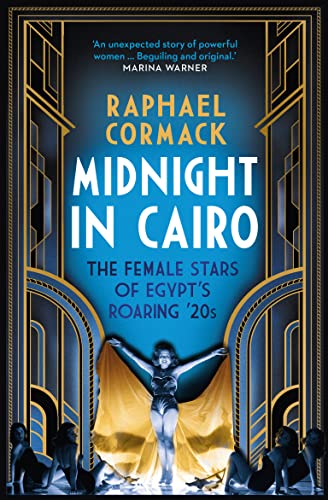 Book cover: “Midnight in Cairo” with a silhouetted dancer in gold.