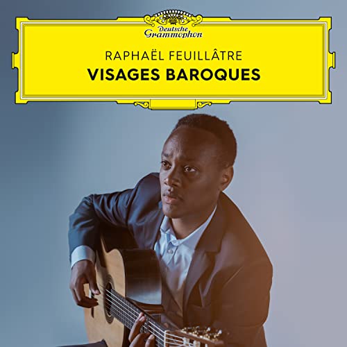 CD cover featuring guitarist Raphaël Feuillâtre in a blue jacket.