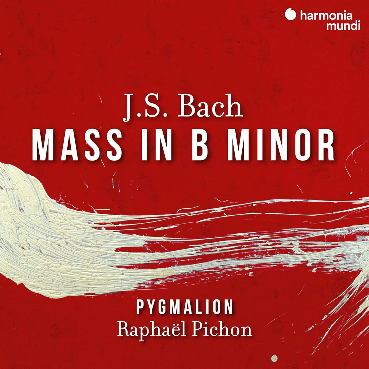 CD cover for J.S. Bach’s Mass in B Minor, with abstract art.