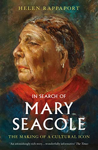 Book cover featuring a painted portrait of Mary Seacole with title text below.