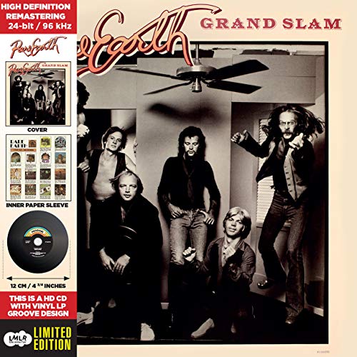CD cover for Rare Earth’s “Grand Slam” featuring a band photo.