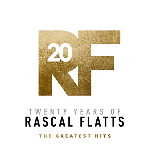 Gold textured RF logo with the number 20 and album title text below.