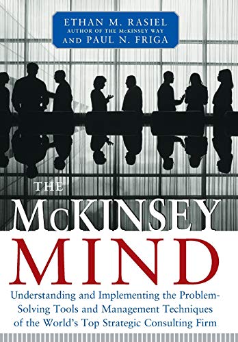 Book cover: "The McKinsey Mind" with silhouettes of businesspeople.