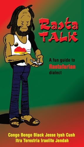 Book cover: cartoon man with dreadlocks and the title "Rasta Talk".