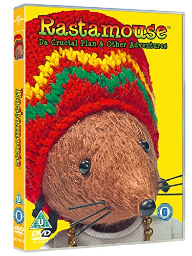 Rastamouse DVD cover featuring a brown mouse wearing a colorful knitted hat.