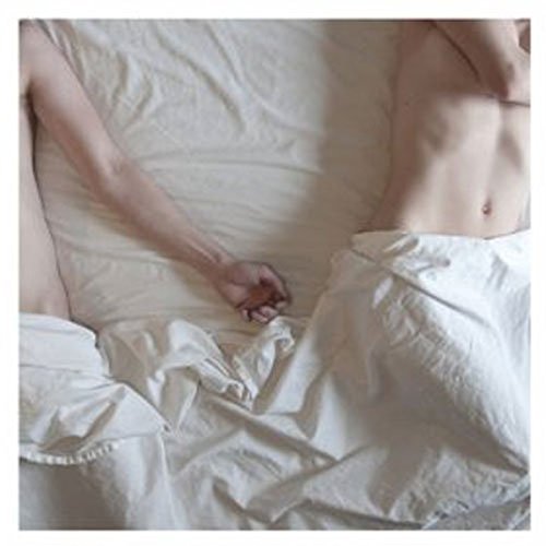 "CD cover featuring two shirtless people holding hands in bed, partially covered by white sheets."