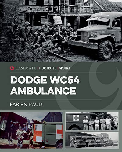 World War II Dodge WC54 ambulance book cover with historical photos.