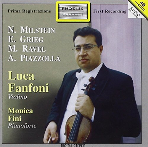 CD cover featuring violinist Luca Fanfoni and pianist Monica Fini.