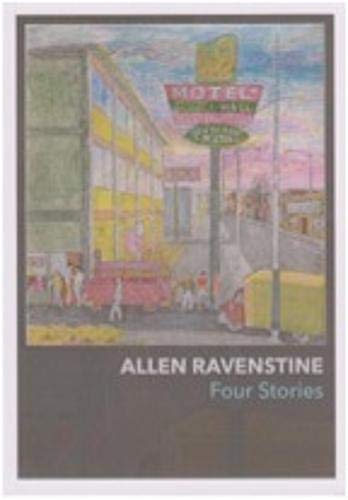 Painted motel scene book cover, “Four Stories” by Allen Ravenstine.